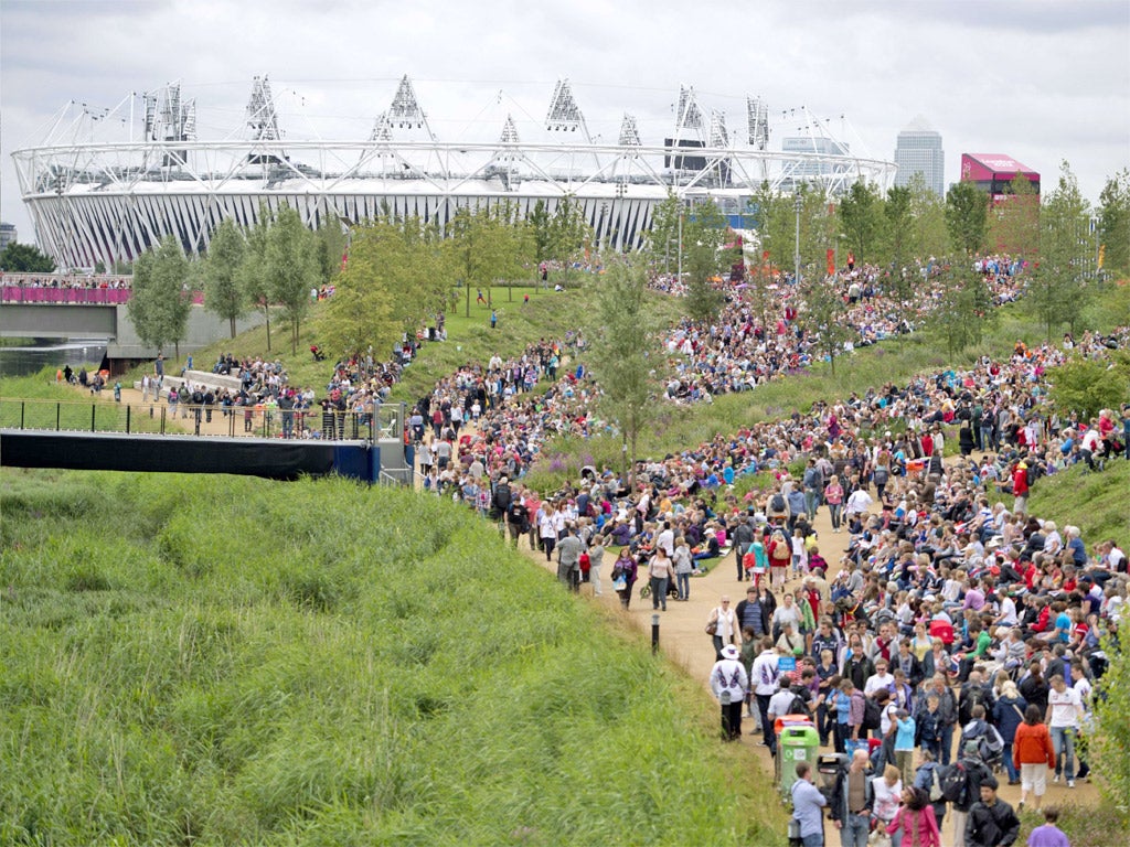 'The Olympic Park feels like a vast concrete Glastonbury'