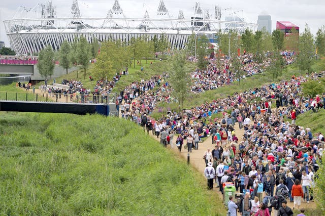 'The Olympic Park feels like a vast concrete Glastonbury'