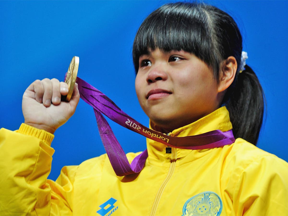 Kazakhstan's gold medal winning weightlifter is claimed by the Chinese