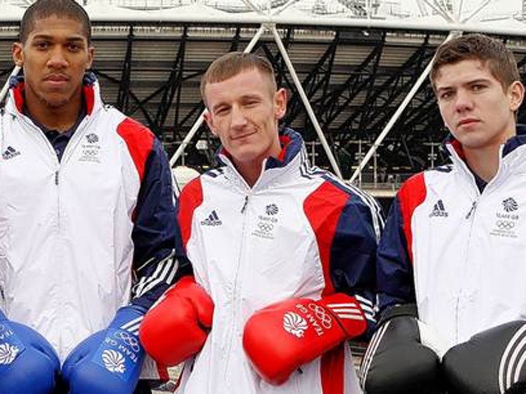 Young Brits Anthony Joshua, Tom Stalker and Luke Campbell have been inspired by Harrison