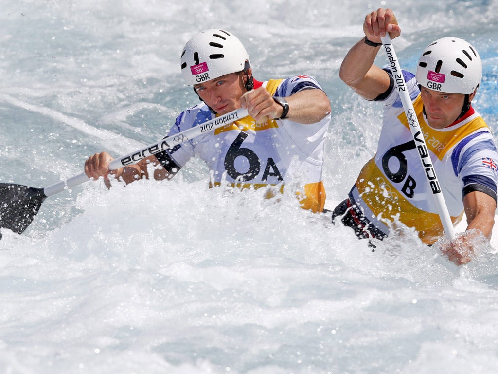 David Florence (left) and Richard Hounslow failed in their solo events
