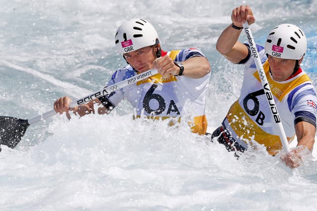David Florence (left) and Richard Hounslow failed in their solo events