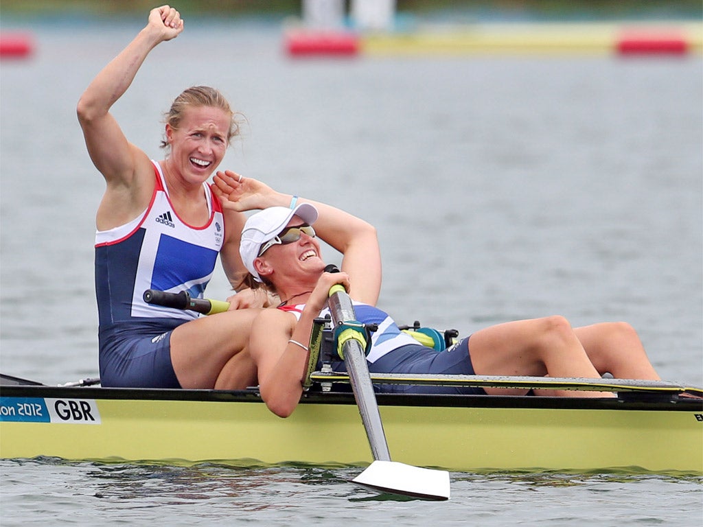 11:57 - Gold for Helen Glover and Heather Stanning in the rowing women’s pairs final