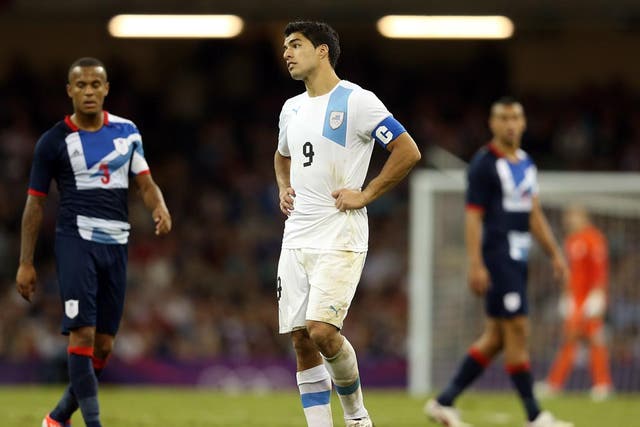 Luis Suarez was booed throughout the match against Team GB