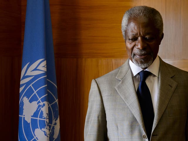 Mr Annan will not renew his mandate when it expires on 31 August