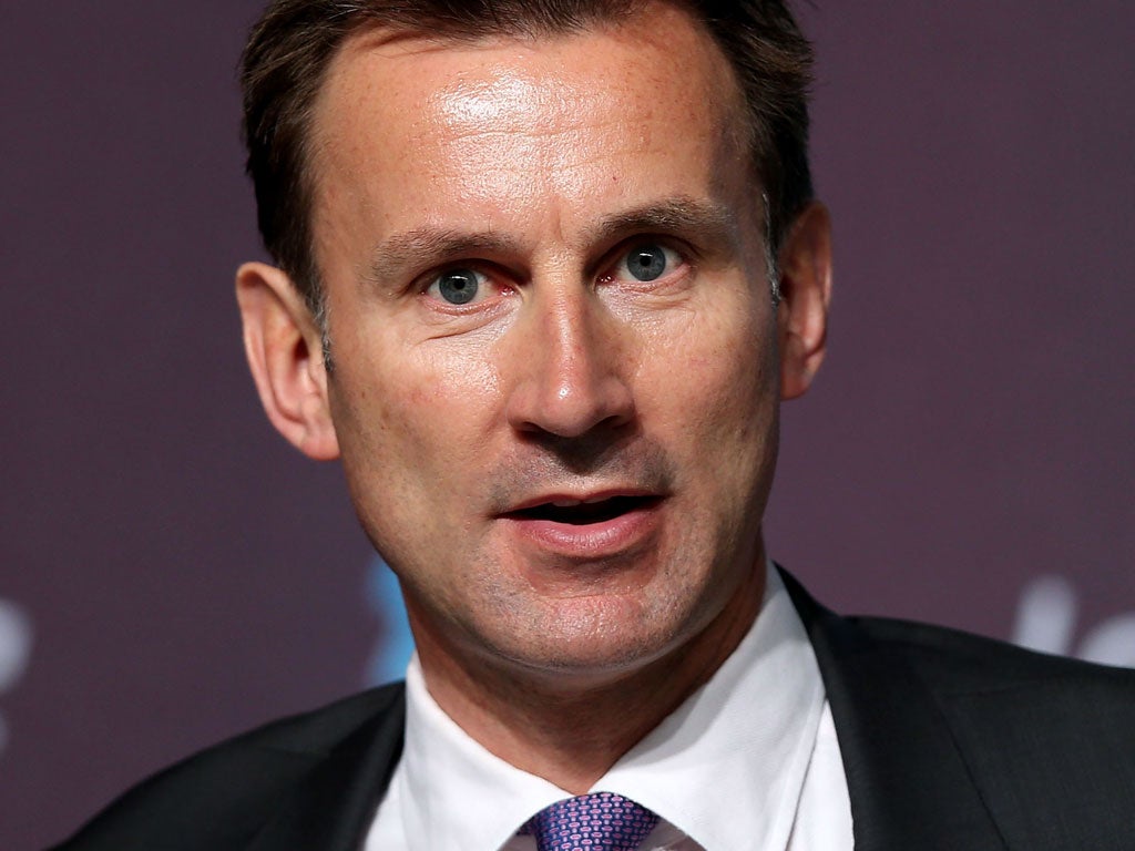 Former health secretary Jeremy Hunt wants the government to make workforce plans public