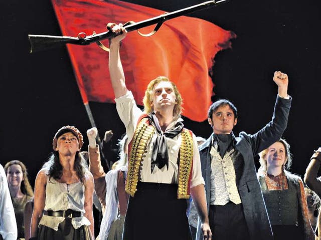 Battling on: ‘Les Misérables’ is one of the few West End shows doing well during the Olympics