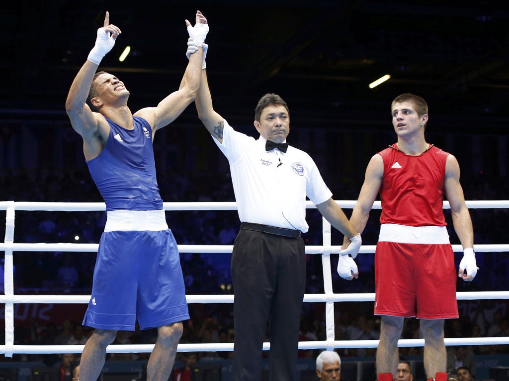 Anthony Ogogo produced an excellent display against Khytrov reuters