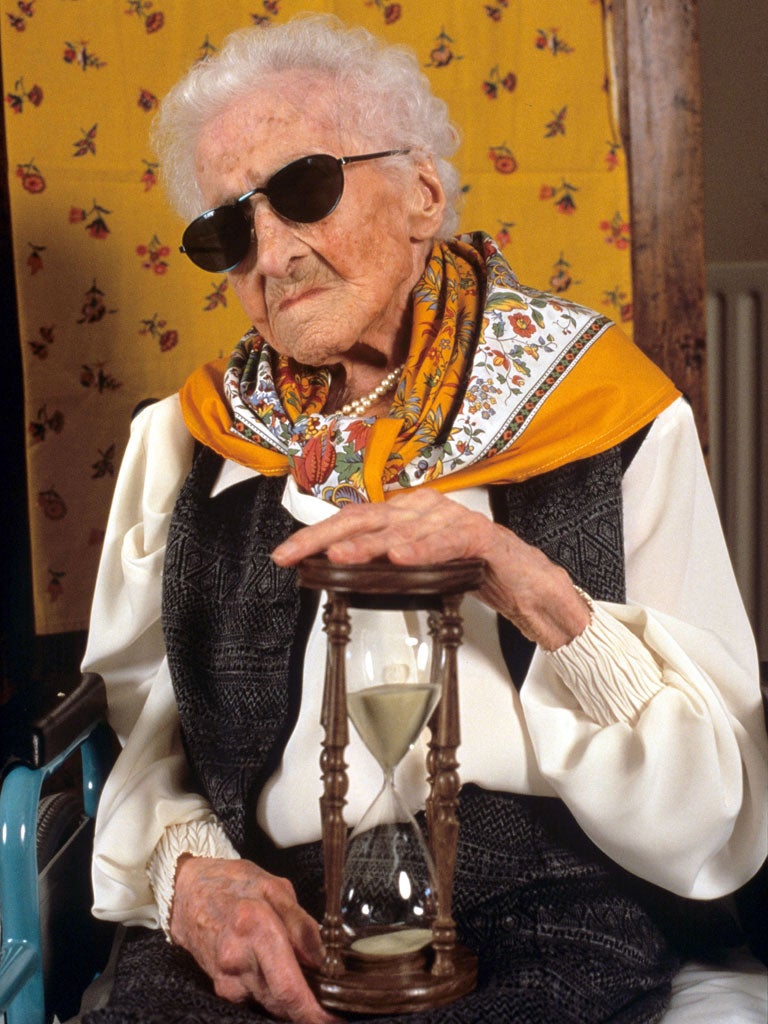 Jeanne Calment, at 122, is the oldest woman in the world