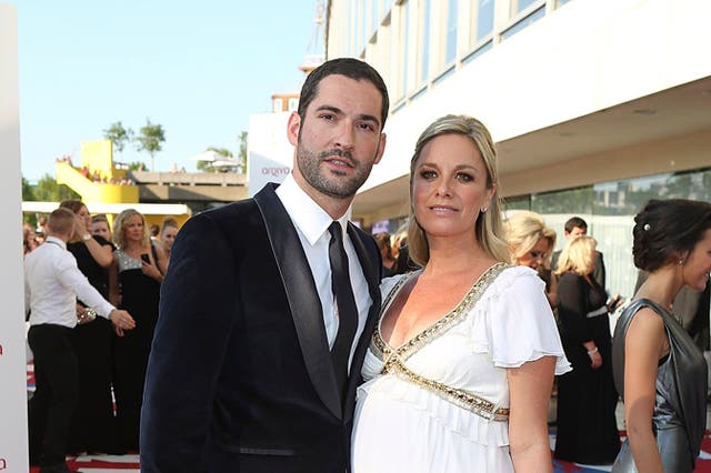 Tamzin Outhwaite and husband Tom Ellis at a premiere in May