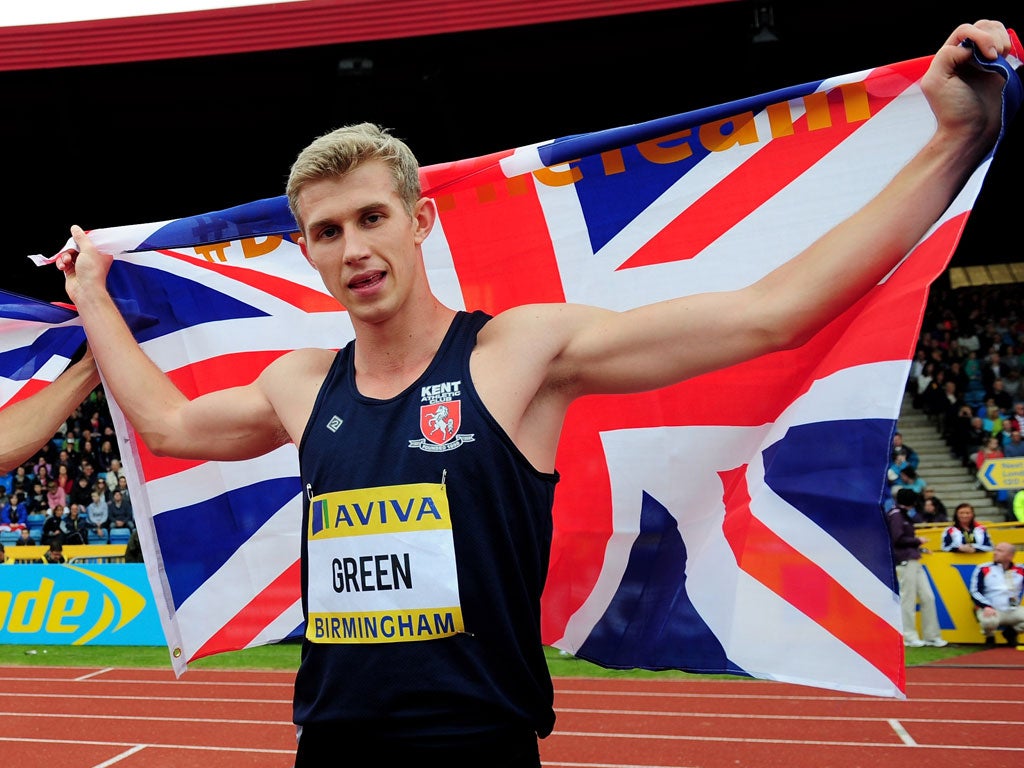 Team GB's 400m hurdler Jack Green
