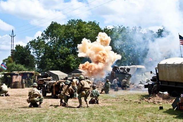 A scene from Kelly's Heroes re-enacted at the War and Peace show