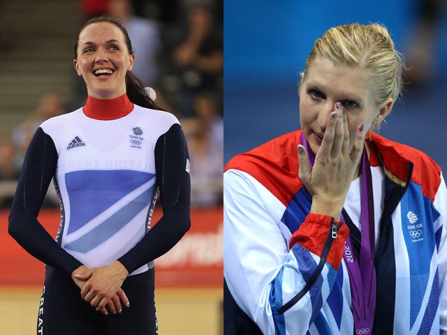 Victoria Pendleton was back on top with gold while Rebecca Adlington's dejection showed after she finished third last night