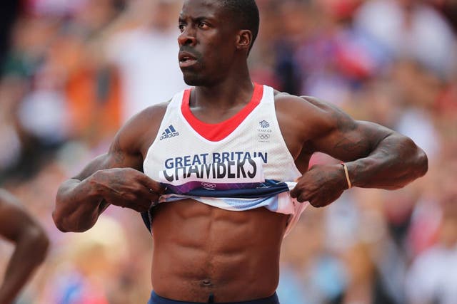 August 4, 2012: Dwain Chambers after competing in the 100 metres at the Olympic Stadium