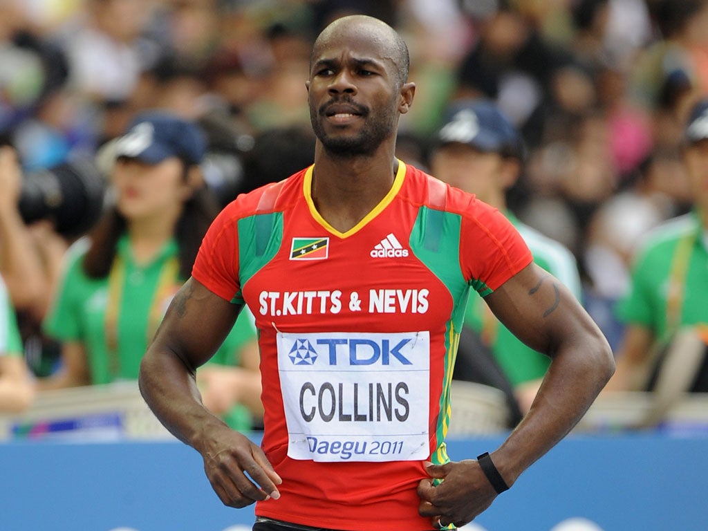 Kim Collins says he will never run for his country again, after being pulled out of the competition for visiting his wife. He said: 'I've been disrespected for too long for too many years.'