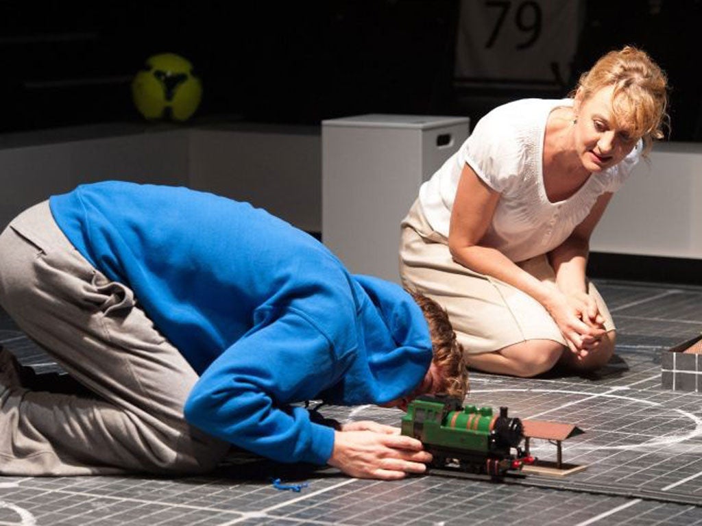 Luke Treadaway is a challenge for Niamh Cusack at the National