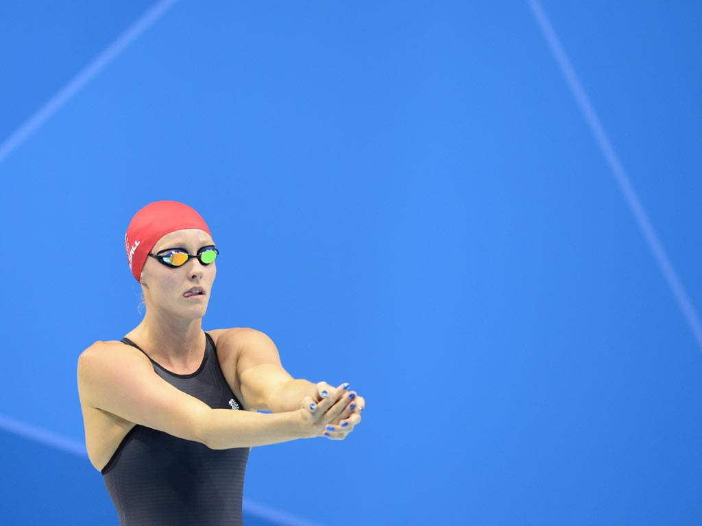 August 4, 2012: Fran Halsall was fifth in the 50 metres freestyle as Ranomi Kromowidjojo claimed the sprint double on the final night of competition at the Aquatics Centre