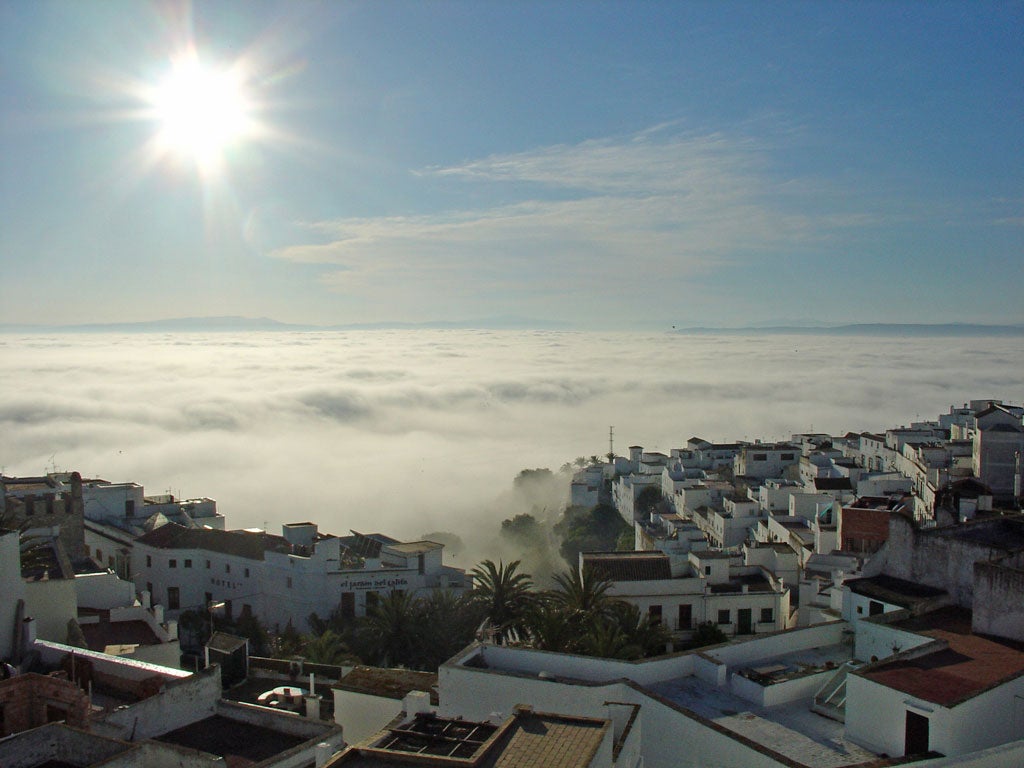 Home, away: The view from Escondrijo in Vejer de la Frontera, Spain, where you will be cosseted by the owners