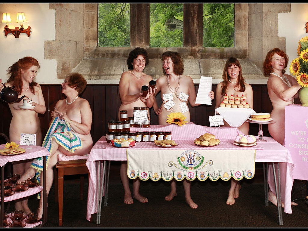 Oh! The bare-faced cheek of it Release of amateur rights to stage Calendar Girls sparks record The Independent The Independent hq photo