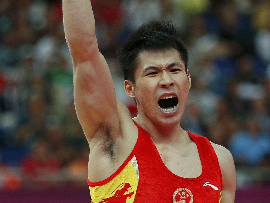 The gymnast Zhang Chenglon
