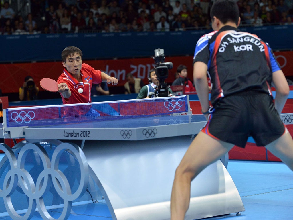Table Tennis The two Koreas meet over the net The Independent The Independent photo