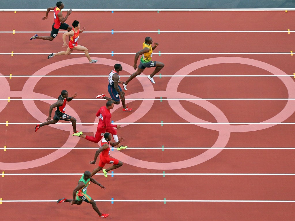 Bolt was only the third fastest qualifier overall in 9.87 seconds, but the Jamaican was easing down from a long way out despite having being slowest out of the blocks