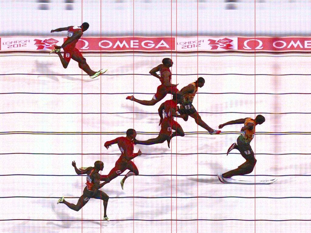 Usain Bolt wins the Men's 100m final