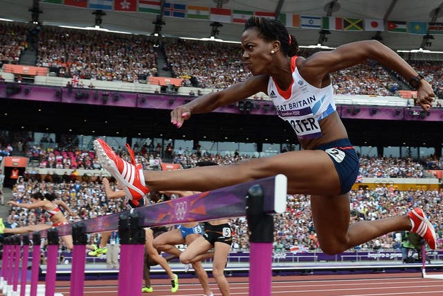 August 6, 2012: Tiffany Porter of Team GB in action in the 100 metres hurdles heats