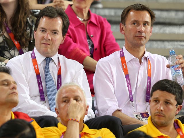 Culture Secretary Jeremy Hunt (right) hopes that Team GB's gold medals will help boost trade