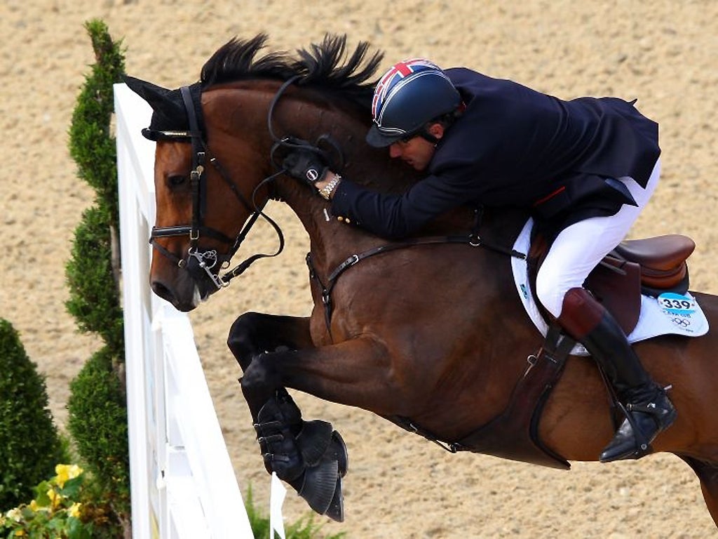 Peter Charles had to ride clear in the team showjumping competition for Team GB to win gold at Greenwich