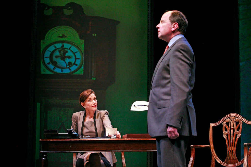 Belinda Lang and Simon Chandler in The Letter of Last Resort