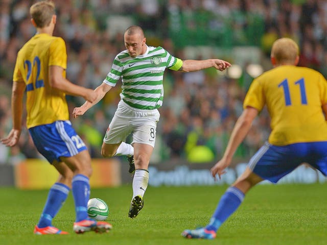 Scott Brown has a “very good” chance of being fit for the second-leg of Celtic's Champions League third qualifier against HJK Helsinki