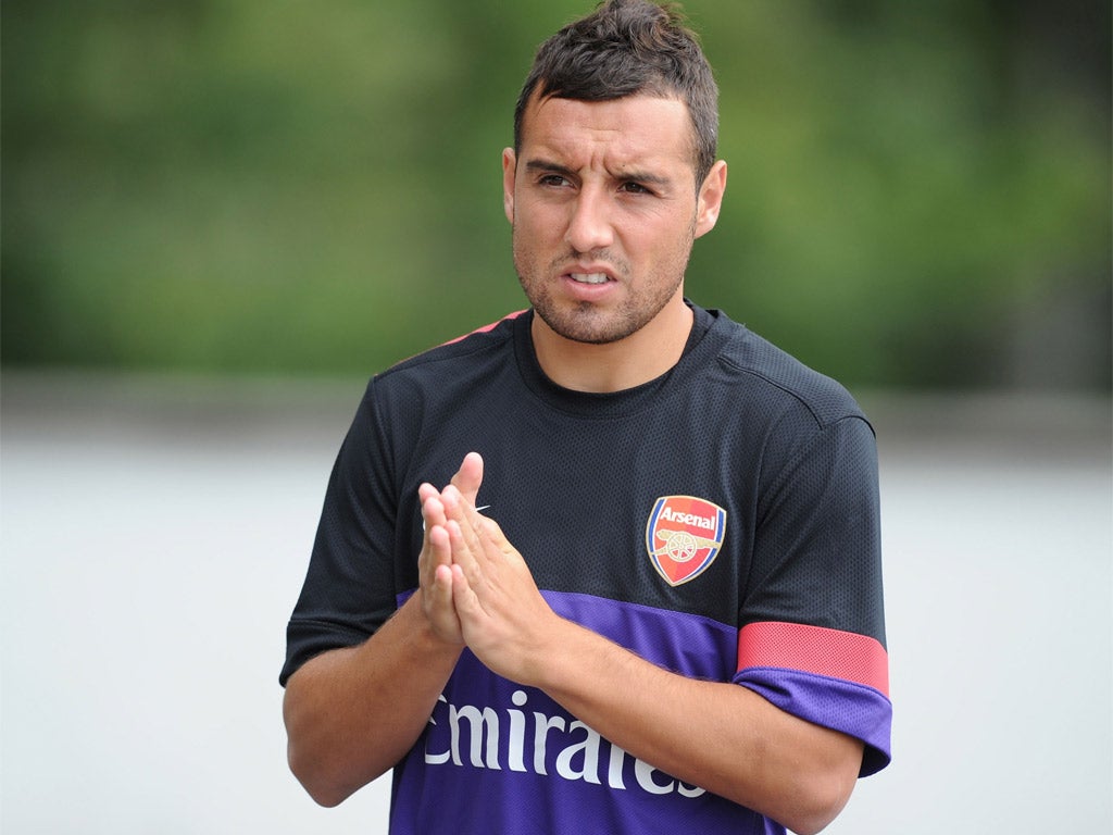 Santi Cazorla, pictured, heeded the advice of former Arsenal stars Robert Pires and Cesc Fabregas
