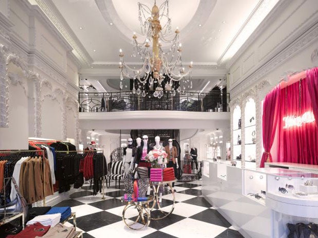 The grand interior of the new store