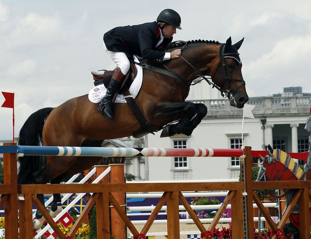 Team GB showjumper Nick Skelton - the loss of one fence cost him a medal in the individual showjumping