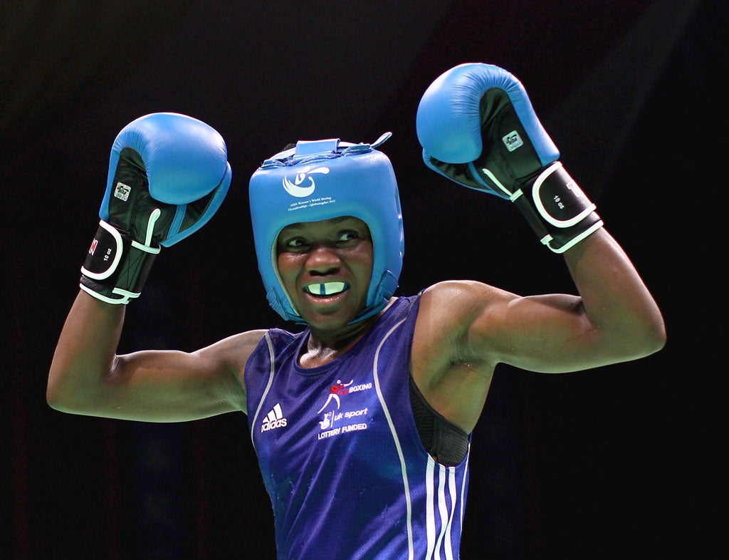 Nicol Adams: Certain of at least a silver in her boxing match