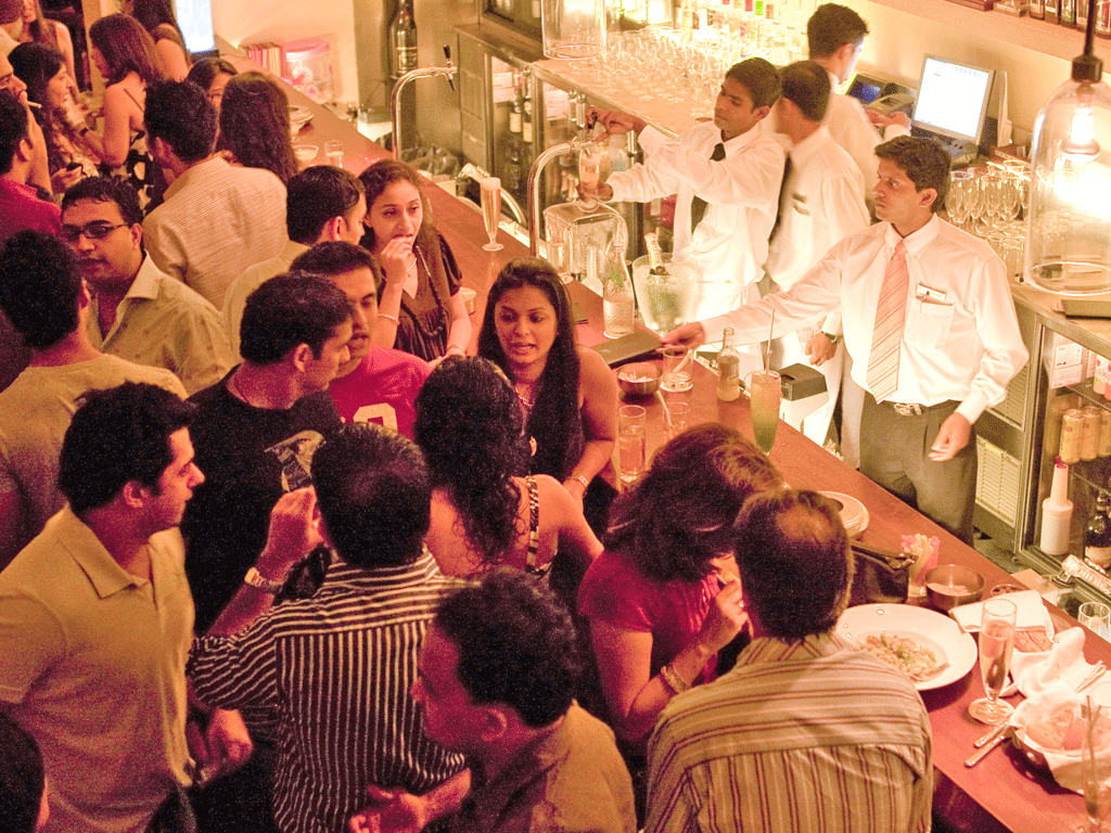Indigo bar is one of many popular with socialites in Mumbai
