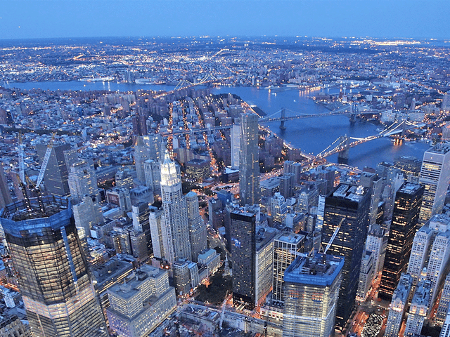 The spectacular New York City skyline