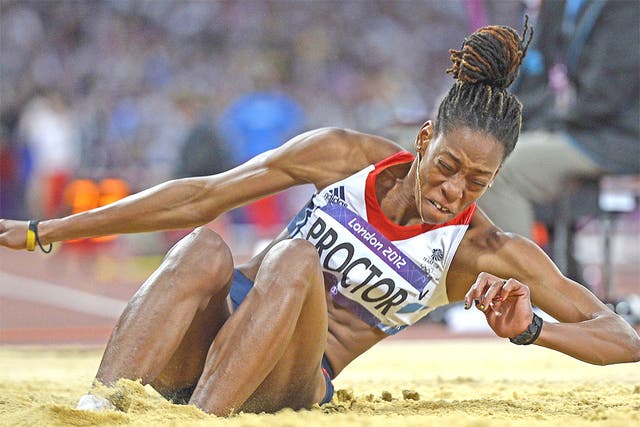 Shara Proctor came up short in the women’s long jump final