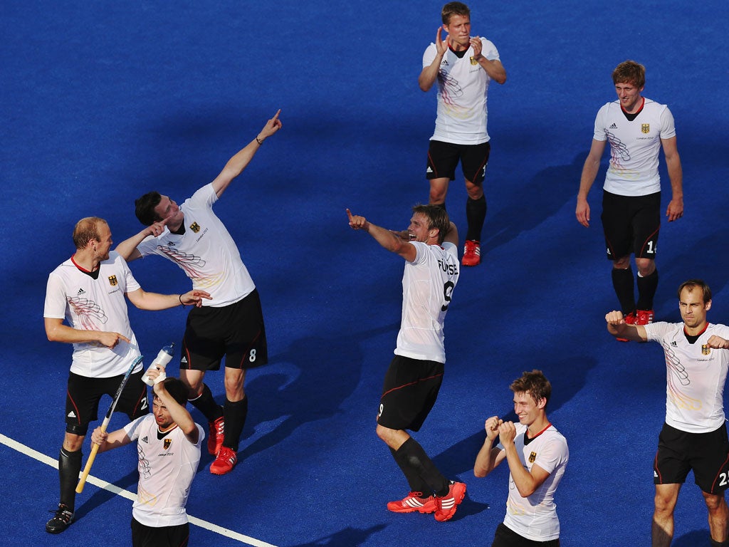 German hockey players 'bolting' after beating Australia 4-2