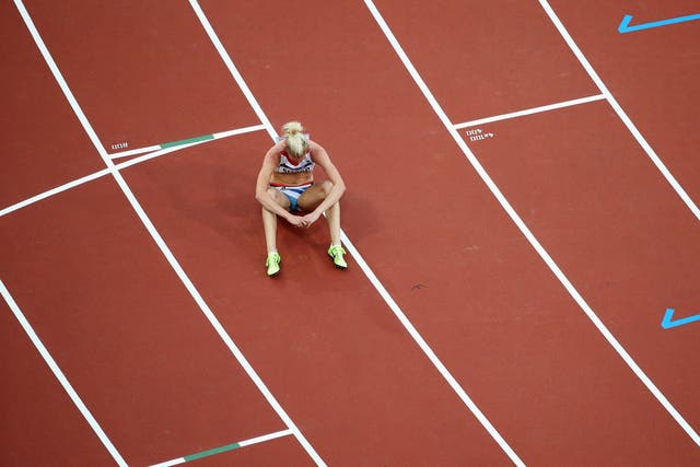 Lynsey Sharp failed to make the Olympic final of the women's 800 metres