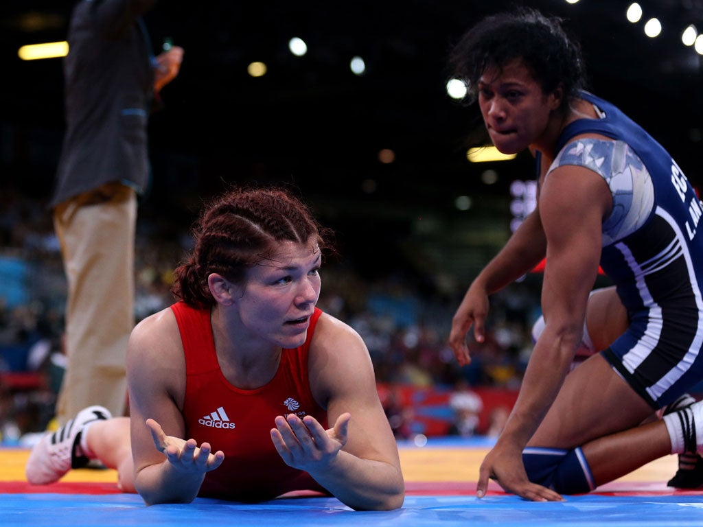 British Wrestling's performance director, Shaun Morley, brushed off suggestions that Ukraine-born Olga Butkevych (pictured) should not have been in Team GB