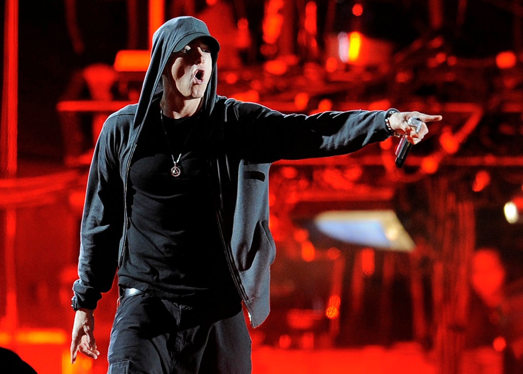 Eminem has thanked fans for getting him through 'dark times'