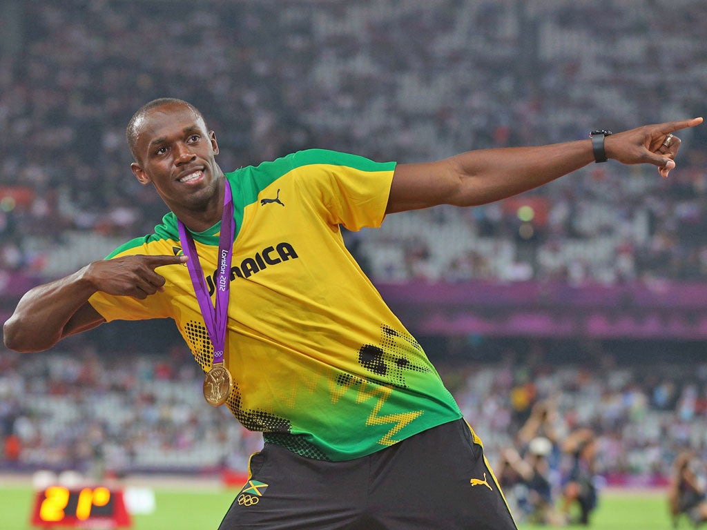 Usain Bolt says he is a 'living legend' after his record-breaking wins yesterday