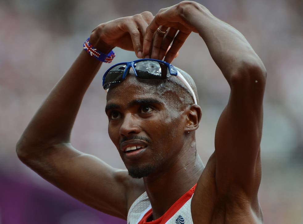 The Olympic 10,000 metres champion has been using the athletes' enclave on the edge of the main park in Stratford as the base for his preparations for tomorrow's 5,000m final in between checking in with his wife, Tania, who is about to give birth to twins