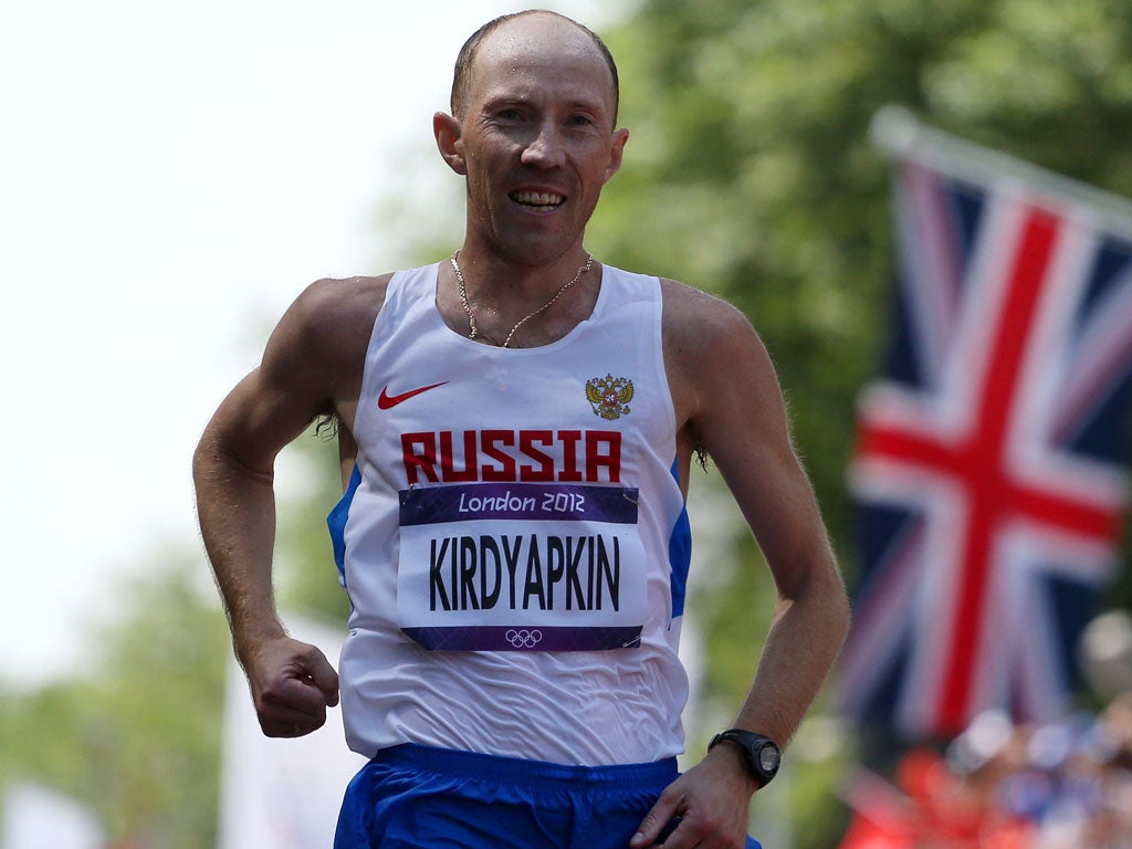 Sergey Kirdyapkin created a new Olympic world record in the 50km walk