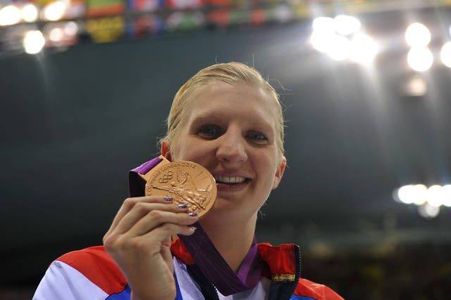 Gold medal hope Rebecca Adlington won two bronze medals