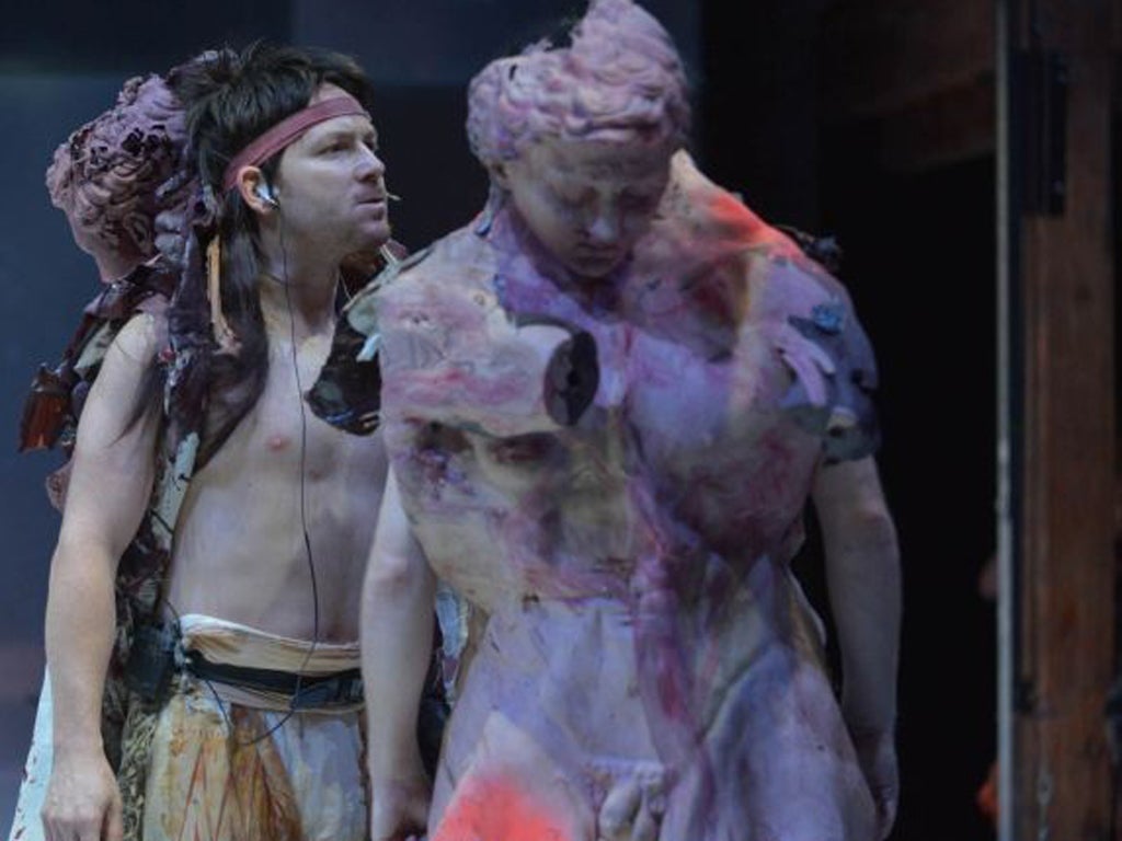 Ari Fliakos as Hector in 'Troilus and Cressida' at Stratford