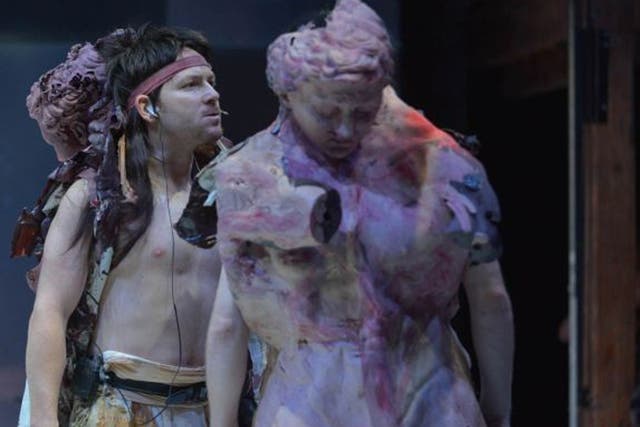 Ari Fliakos as Hector in 'Troilus and Cressida' at Stratford