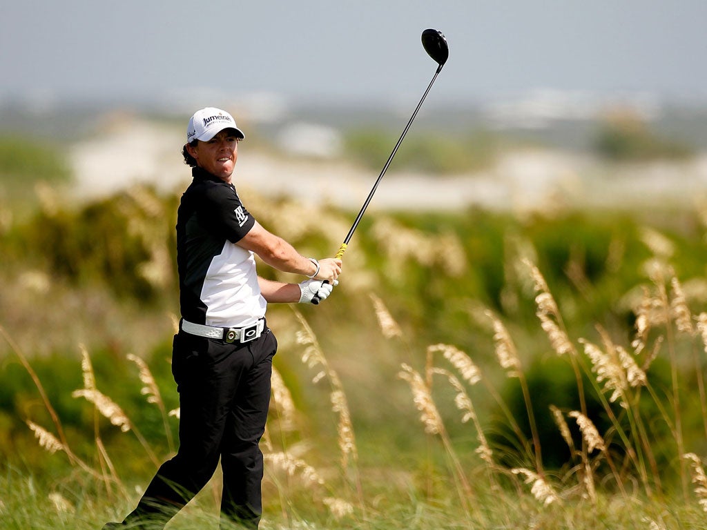 Rory McIlroy is set fair after picking up four shots in nine holes but will have to rebuild his momentum